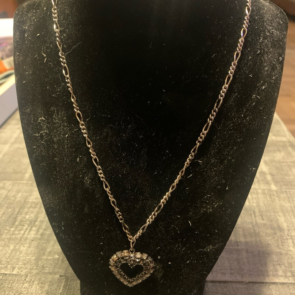 Silver Heart Pendant Necklace